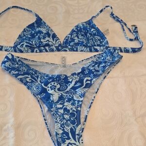 SHEIN Blue Floral Bikini